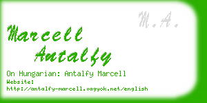 marcell antalfy business card